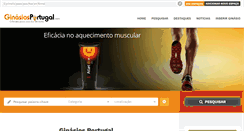 Desktop Screenshot of ginasiosportugal.com